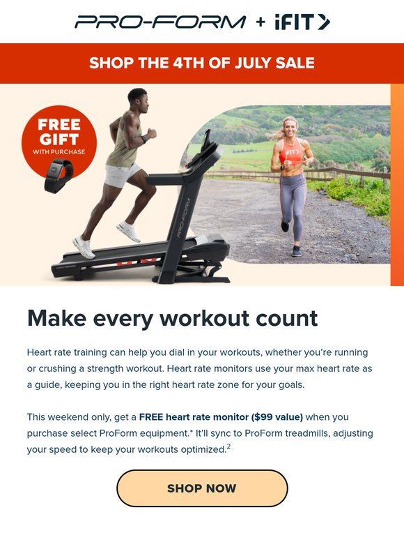 This weekend only: FREE heart rate monitor!