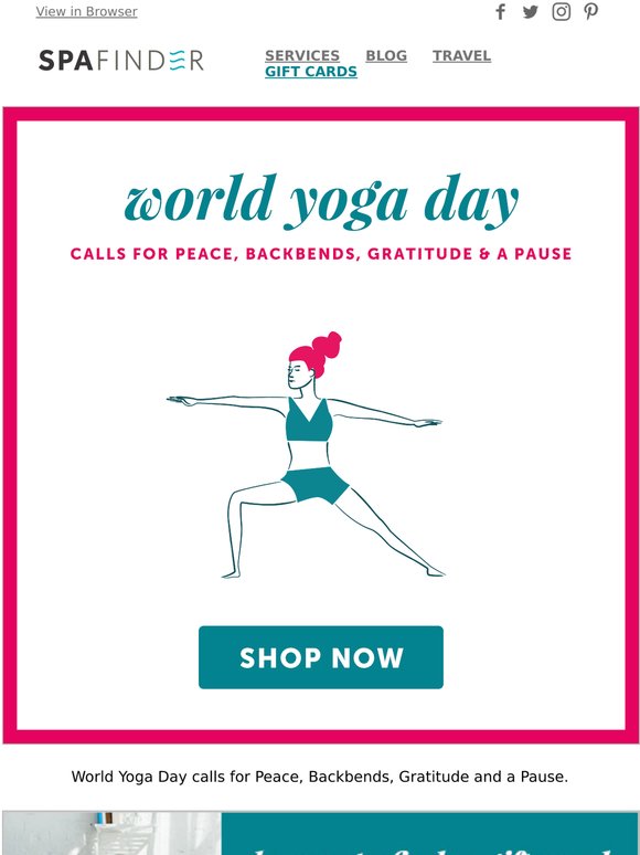 Downward Dog, Pigeon and Savanasa this World Yoga Day