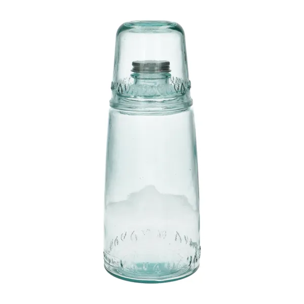 Bouteille et verre, verre recyclé