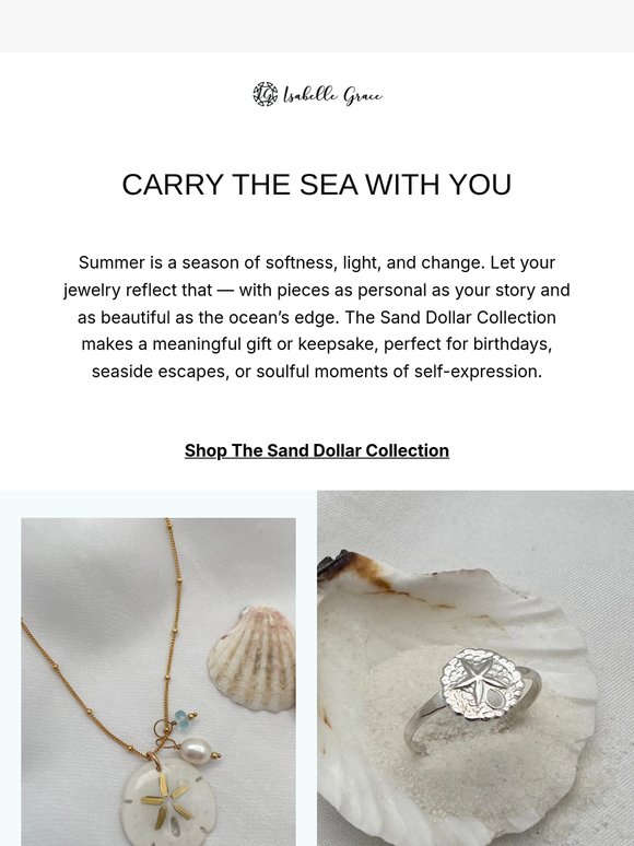 Carry the Sea with You: The Sand Dollar Collection Is Here