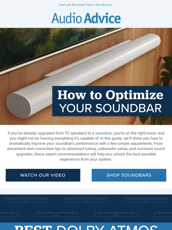 🔊 How to Optimize Your Soundbar