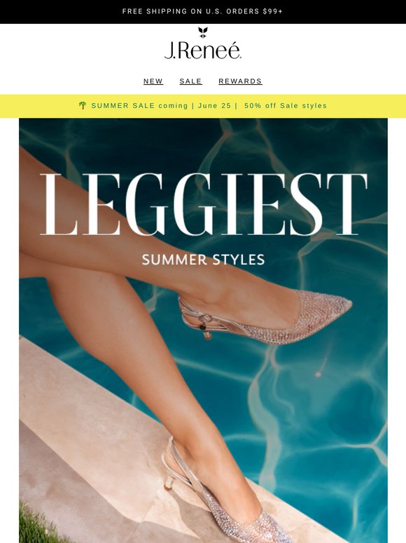 👡 For the leggiest summer legs