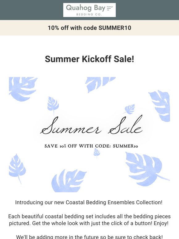 SUMMER KICKOFF SALE! Up to 30% OFF Storewide + SAVE 10% With Coupon!