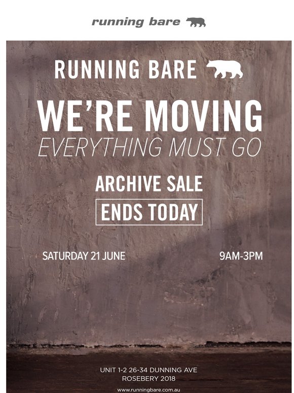 This Is Not A Drill! Doors Shut at 3pm Today!