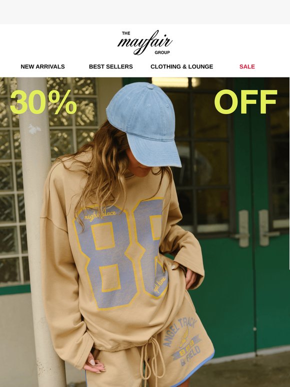 30% Off NEW Arrivals Starts Now!