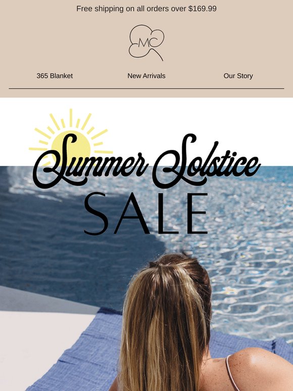 Summer Solstice Sale ☀️ 35% Off ☀️ One Day ONLY!