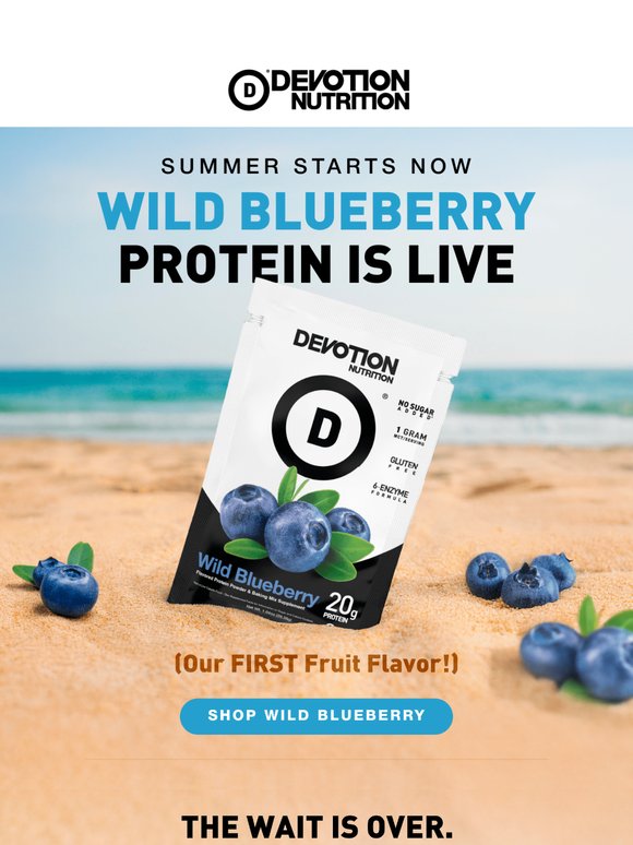 🫐 Wild Blueberry Protein JUST Launched 🚀