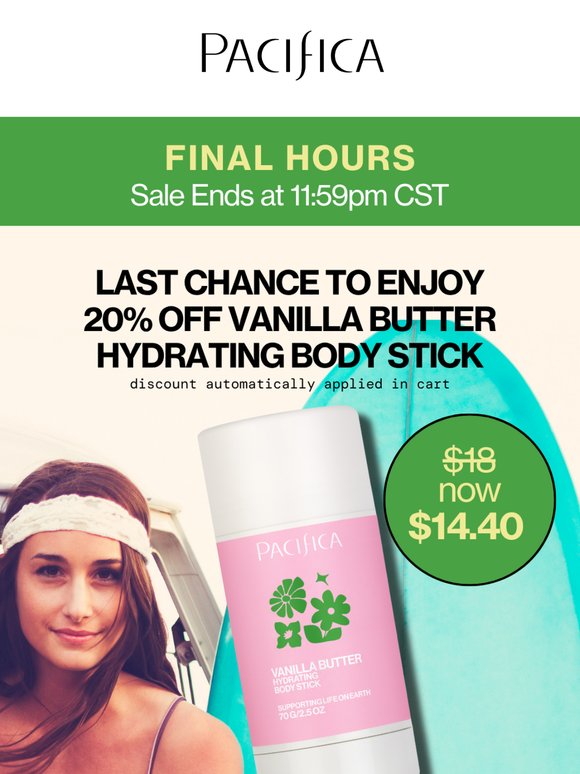 FINAL HOURS: 20% OFF Lux Summer Hydration