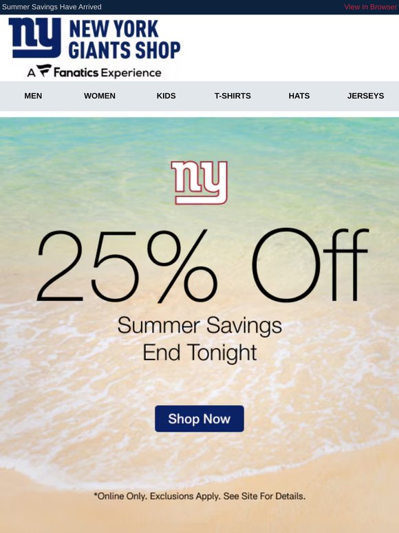 25% Off To Welcome The Official First Day Of Summer