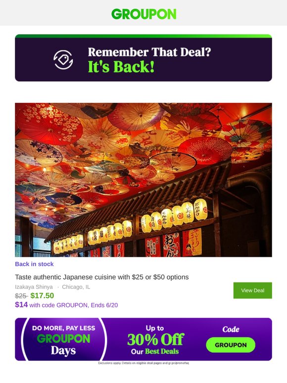 Hurry, the deal you viewed is back in stock