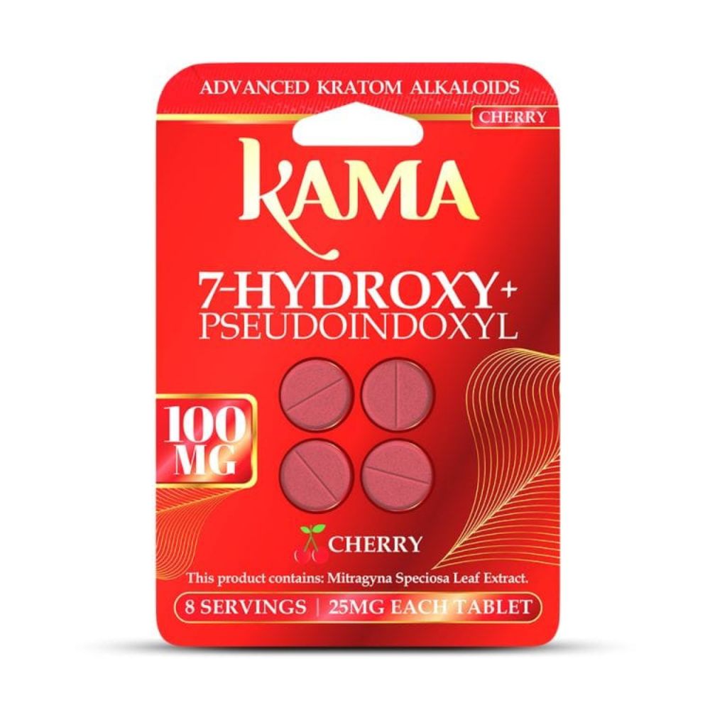 Image of Kama 7-Hydroxy + Pseudo Tablets – 100MG (4-Pack)