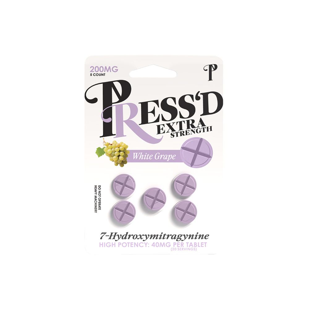 Image of Press'd 7 Hydroxymitragynine Tablets Extra Strength – 200mg