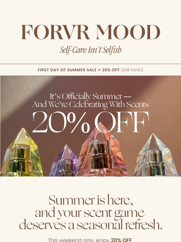 It’s Giving Summer. Take 20% Off 🔆