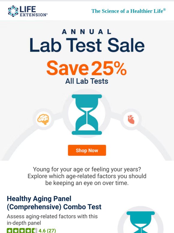 🧐 25% OFF: How Are You Aging?