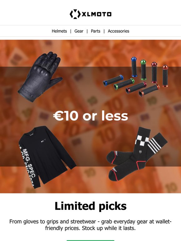 Grab top gear under $10