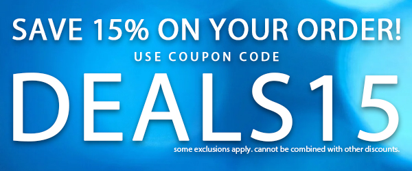 Save 15% with Code: DEALS15