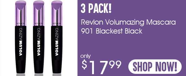 3 Pack - Revlon Volumazing Mascara 901 Blackest Black
