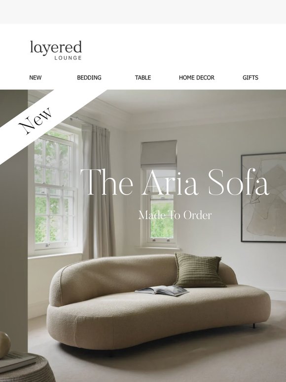 New In: The Aria Sofa