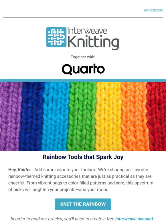 Brighten up your knitting life! 🌈✨
