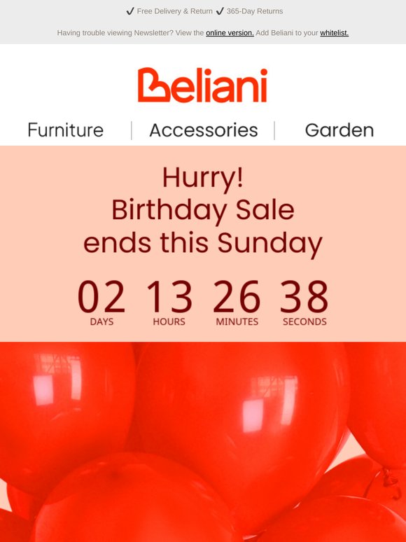 Hurry! Only 72 hours left with up to 50% OFF sitewide 🕒
