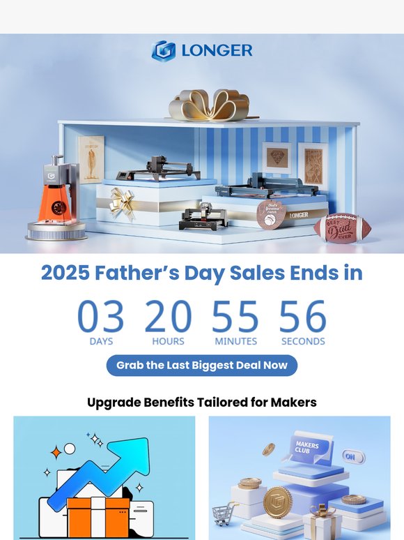 Only 3 Days Left! Maker-Only Father’s Day Benefits Unlocked!