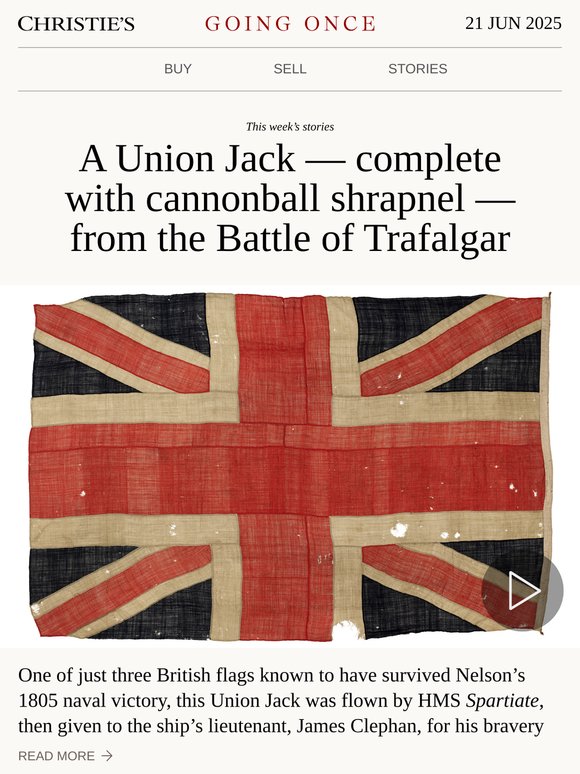 Going Once No. 440 | A Union Jack from the Battle of Trafalgar