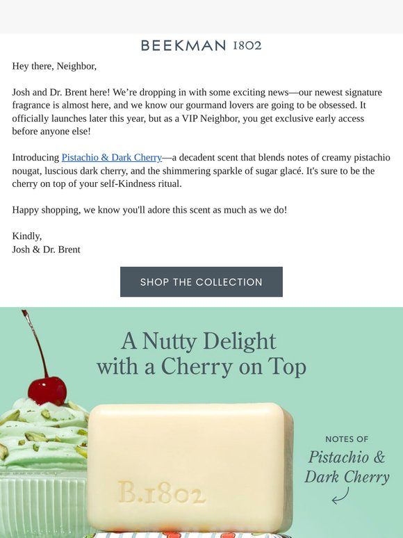 New Scent Alert: Indulge in Pistachio & Dark Cherry 🍒
