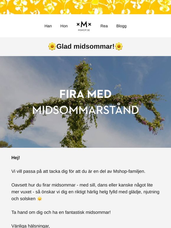 Glad midsommar! Se vår lilla sommarhälsning ☀️