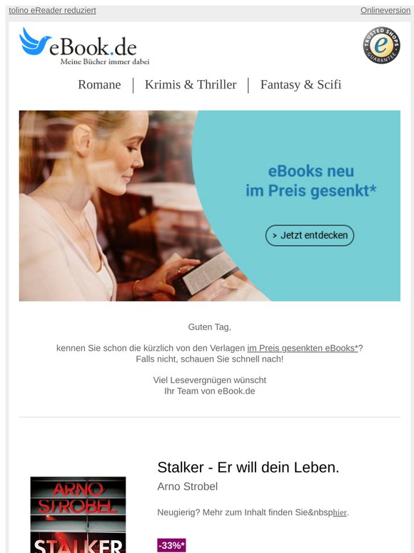 Achtung: eBooks neu im Preis gesenkt - jetzt zugreifen!