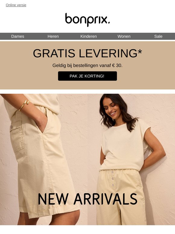 Gratis levering voor jou 💌