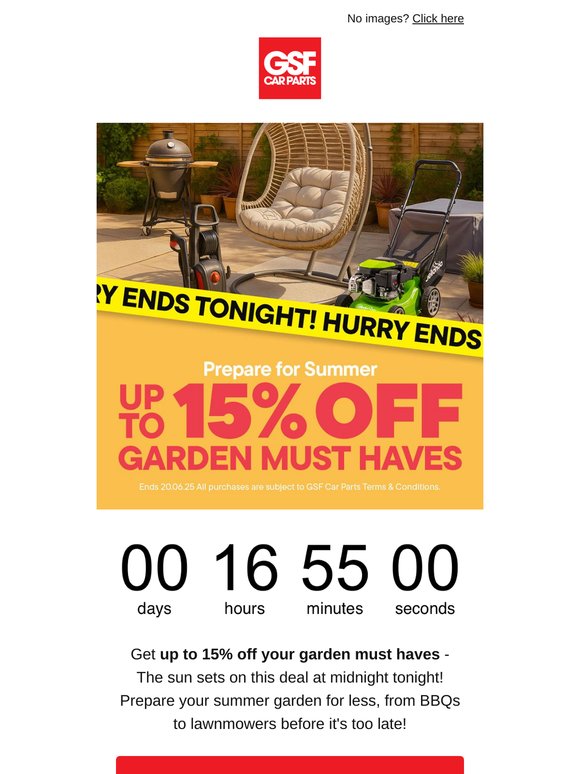 ⏰ Summer Garden Deals End Tonight!