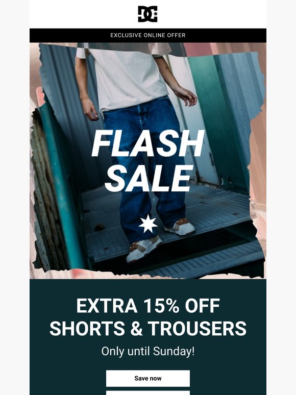 Extra 15% off Shorts & Trousers