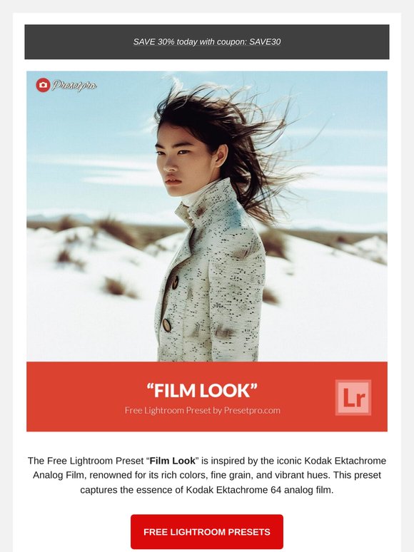 FREE Lightroom Presets "Film Look"