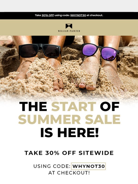 The Start Of Summer Sale is HERE ☀️ 😎