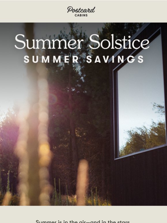 Summer Solstice Savings