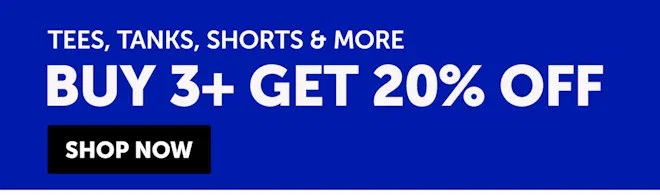 Tees, Tanks, Shorts & More