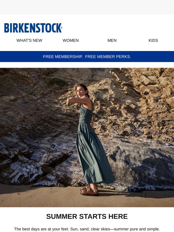 Starting today: Windows down, BIRKENSTOCK on. It's summer.