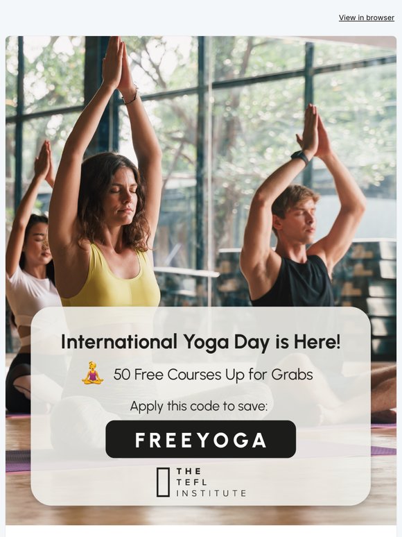 🧘‍♂️ Celebrate International Yoga Day – 50 Free Courses Inside!