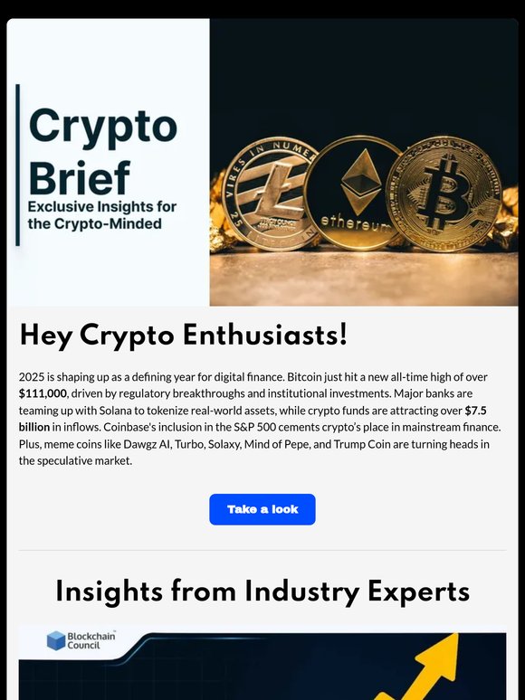 📈 Crypto Highlights | Key Developments Driving the Market