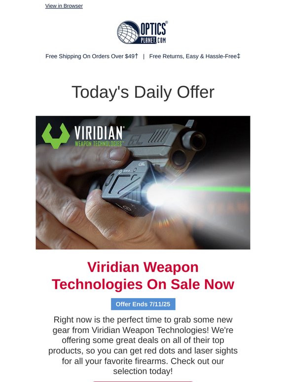 HUGE Savings on Viridian Weapon Technologies!