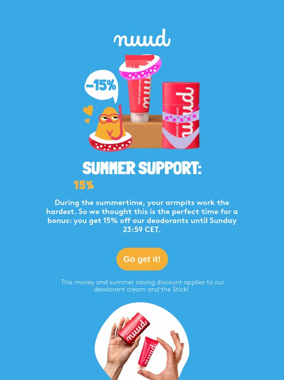 Ends soon: 15% off everything