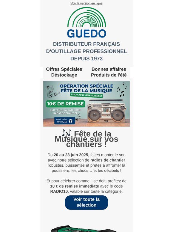 📻 10€ de réduction sur toutes les radios