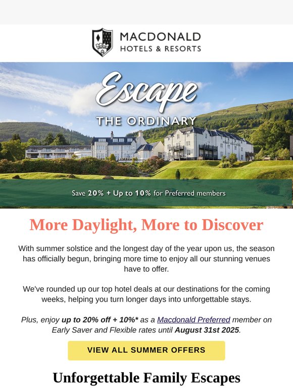 Enjoy Special Stay Offers for the Summer Solstice! 🌅
