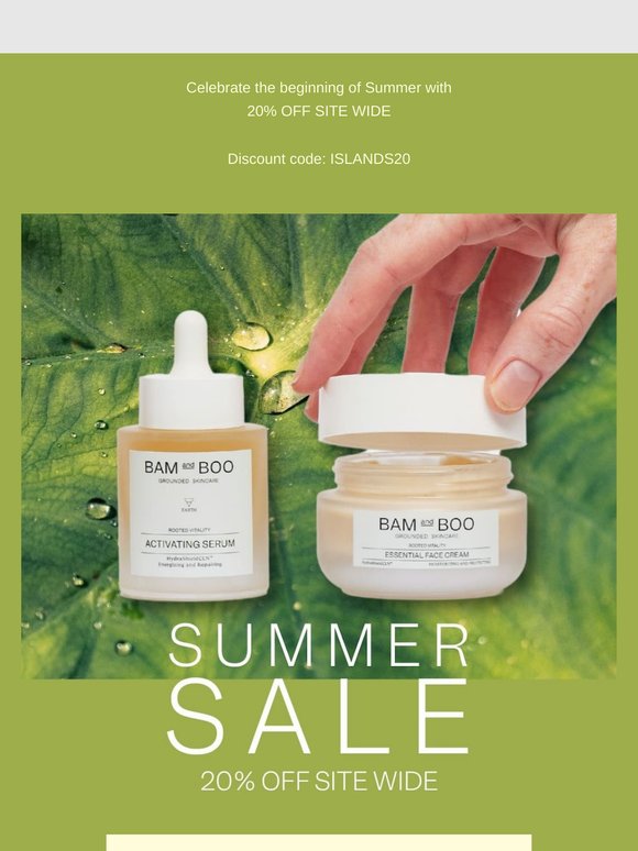 Welcome Summer with 20% off 🌞