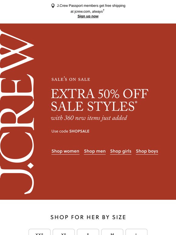 Sale upgrade: 360 styles just added