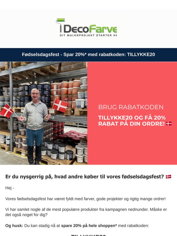 🎁 De meste solgte produkter til vores fødselsdag er 🤔
