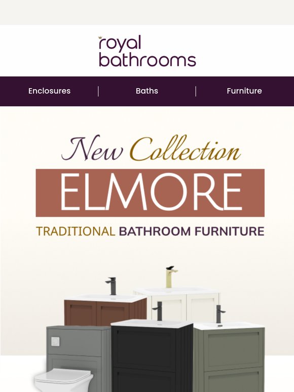 🛁 Introducing Elmore – Our New Traditional Bathroom Collection