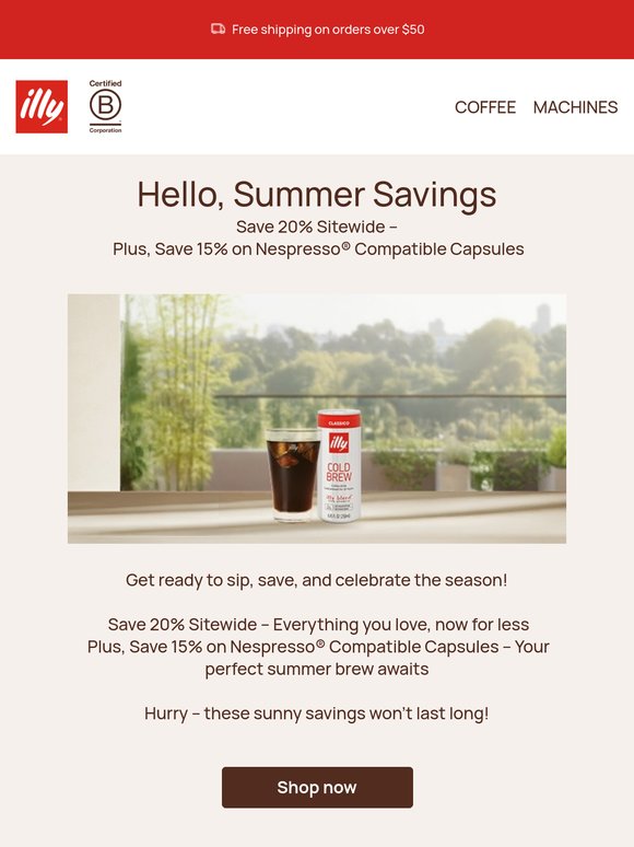 ☀️ Summer Sale Ends Soon: Shop, Sip, Save