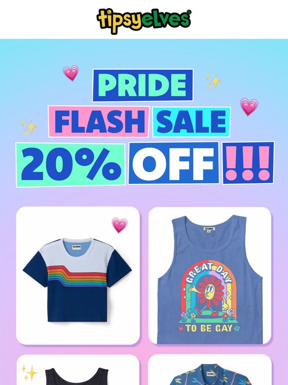 20% OFF Pride fits - all weekend 🌈