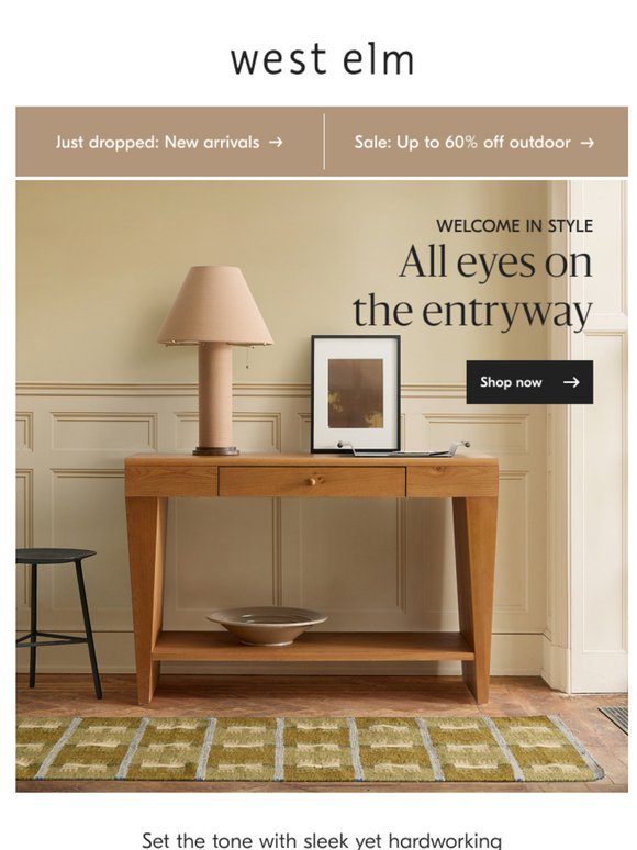 For a stylish and organized entryway